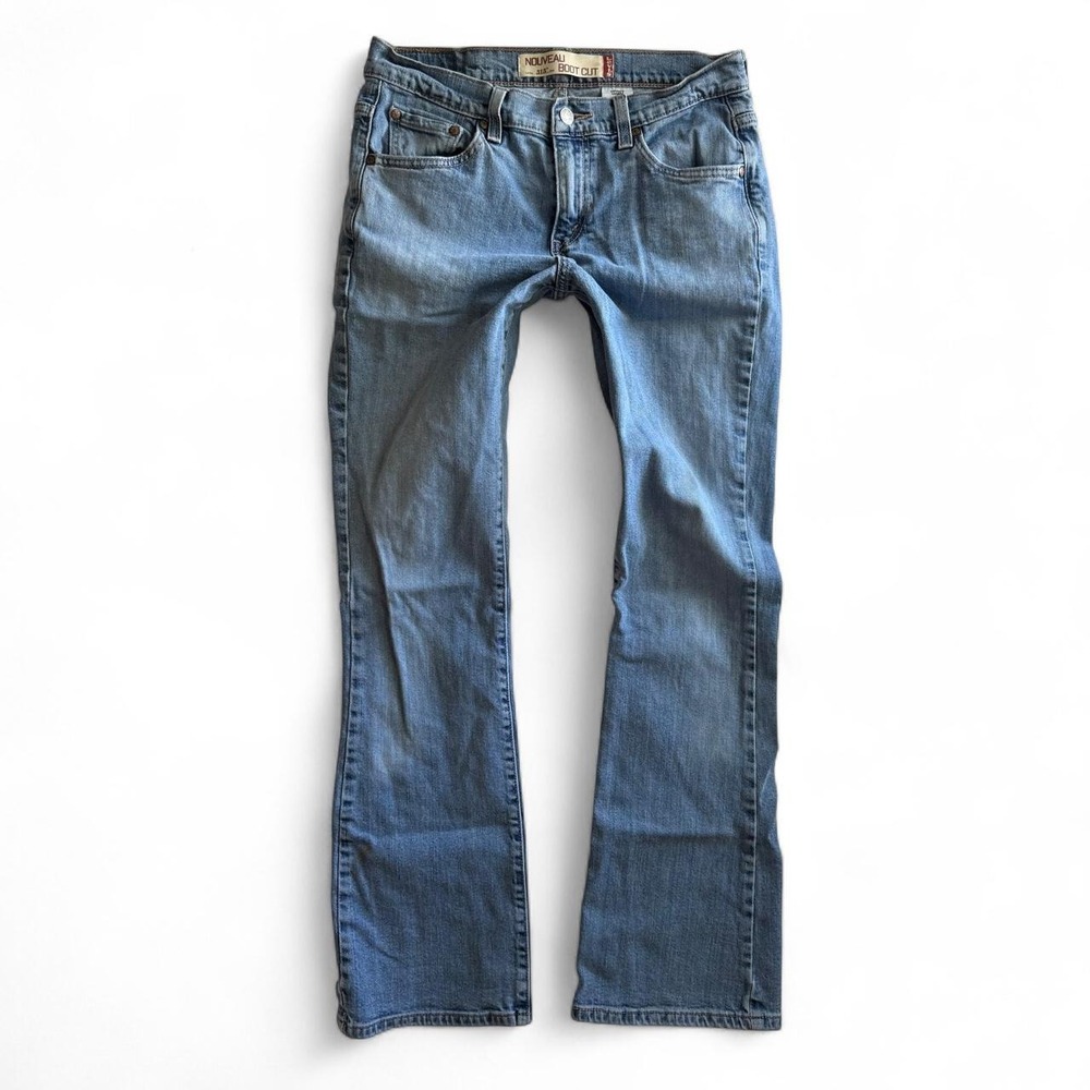 Levis Nouveau 315 Boot Cut Jeans Women 6M Light Wash Blue Denim Made in Brazil